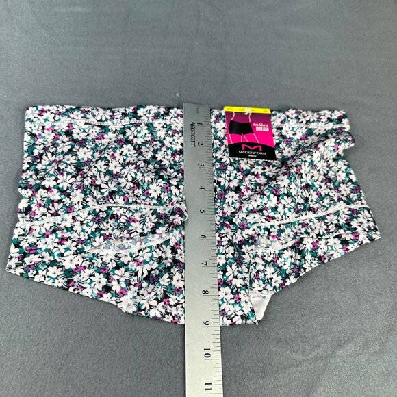 Maidenform Womens Size Medium 6 Panty Boyshorts Floral Multicolor New - Picture 7 of 8